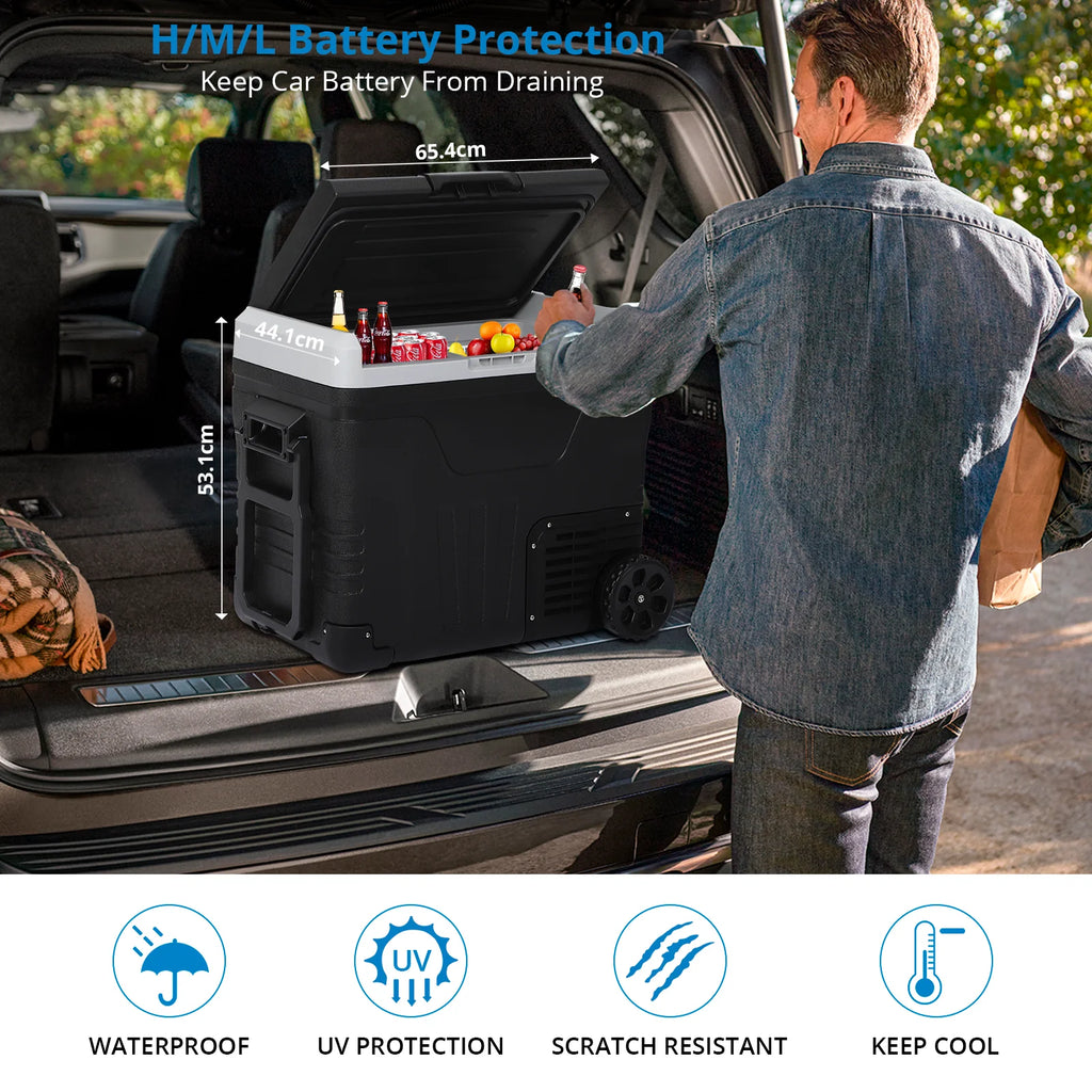 12 Volt 53 Quarts Portable Car Refrigerator Freezer P43495