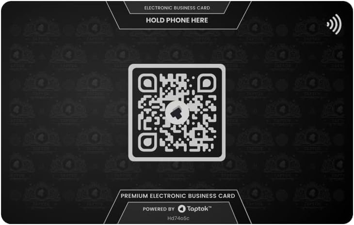 Metal Card 3 Electronic Business Card Smart NFC Card Pack of 2 W445661