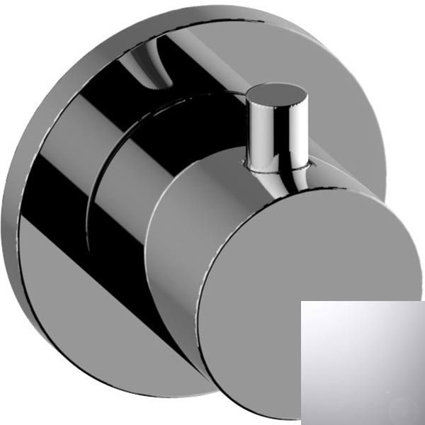 Polished Chrome Three-Way Diverter Valve Trim Plate and Handle L2647