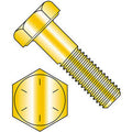 1/4-20 x 4-1/2x22 Hex Head Cap Screw - Steel - Zinc Yellow - Grade 8 - 50 Pk E795