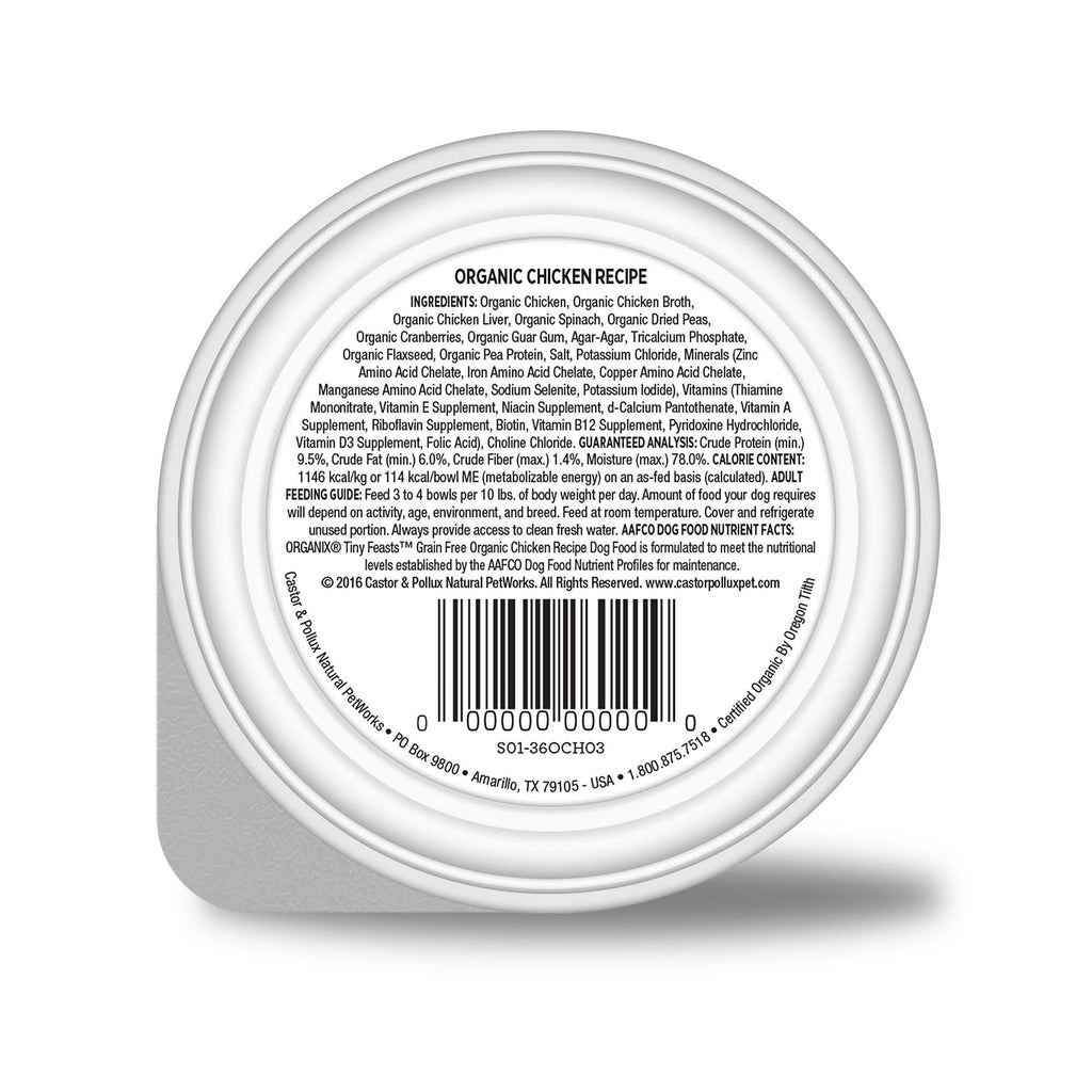 Grain Free Organic Chicken Wet Dog Food M109980