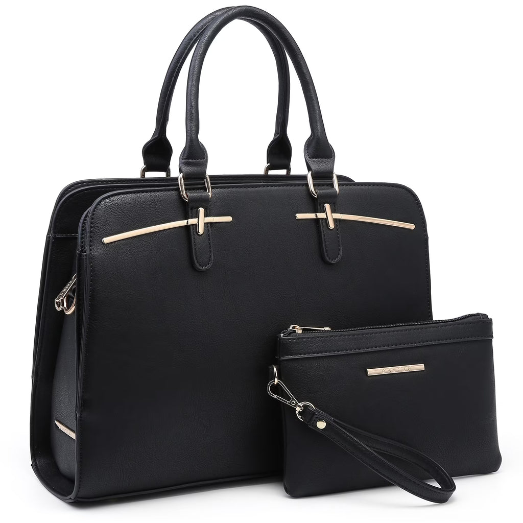 Women Satchel Handbags Shoulder Purses Totes Top Handle Bags With Matching Wallet N558