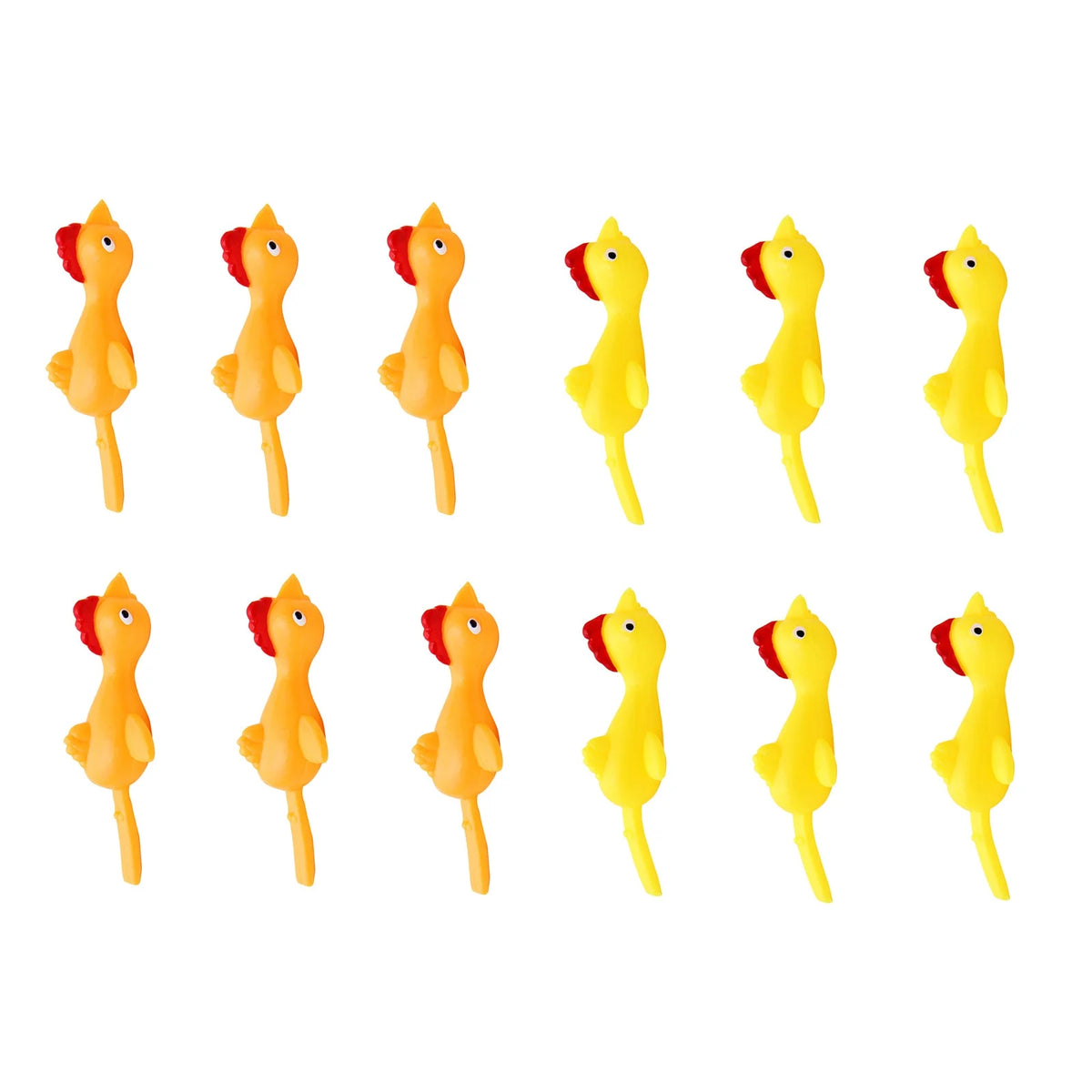 12 PCS Creative Ejection Chicken Toy I7124
