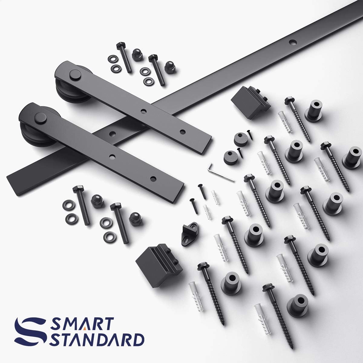 12ft Heavy Duty Sliding Barn Door Hardware Kit M226982