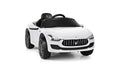 12V Licensed Kids Ride on Car with RC Remote Control LED Lights White J110