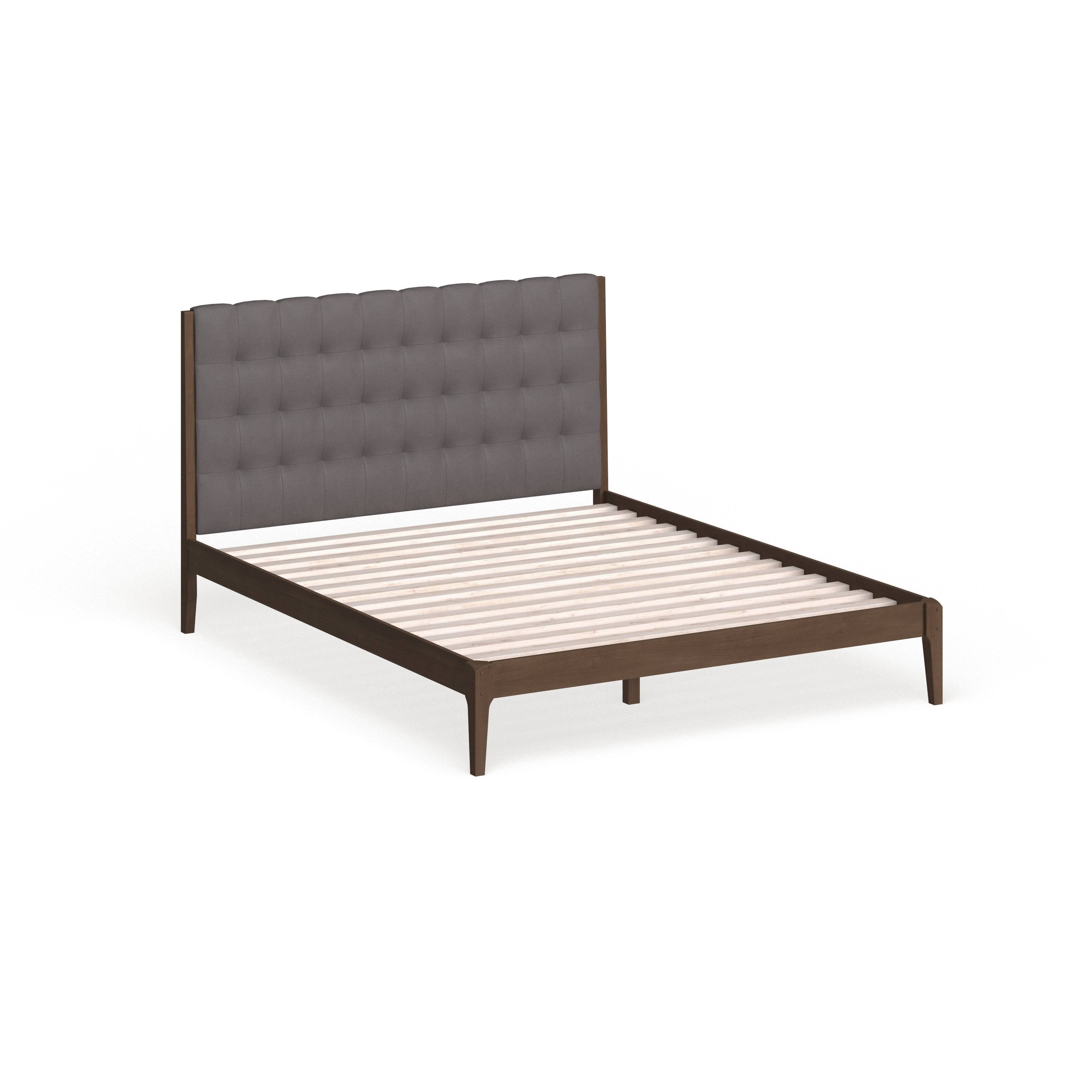 Charcoal King Upholstered Bed V600