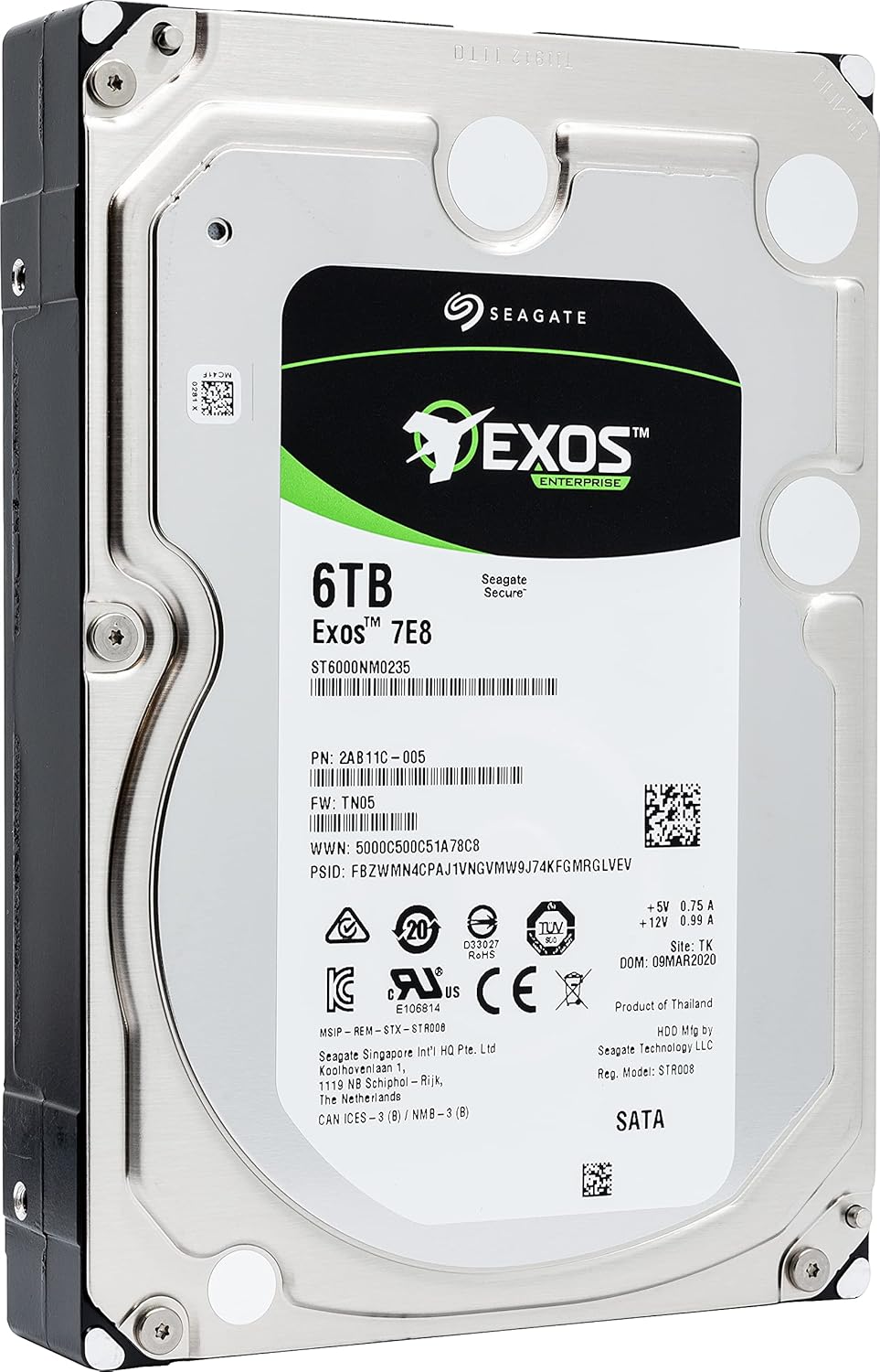 6 TB 3.5 Sata 7200RPM Hard Drive B202088
