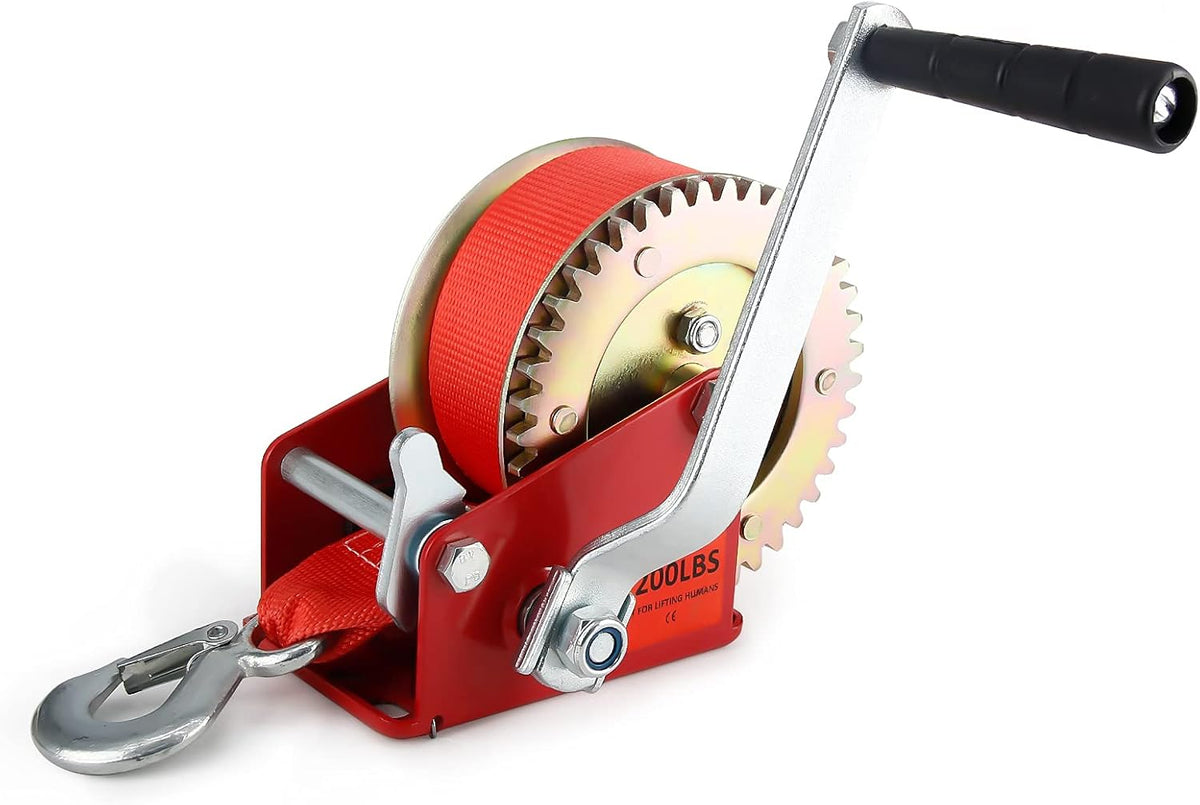 Blue Pack of 2 Heavy Duty Manual Hand Winch T5662