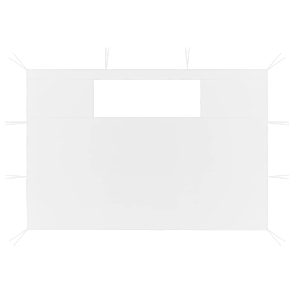 White Gazebo Sidewalls with Windows 2 pcs C108891