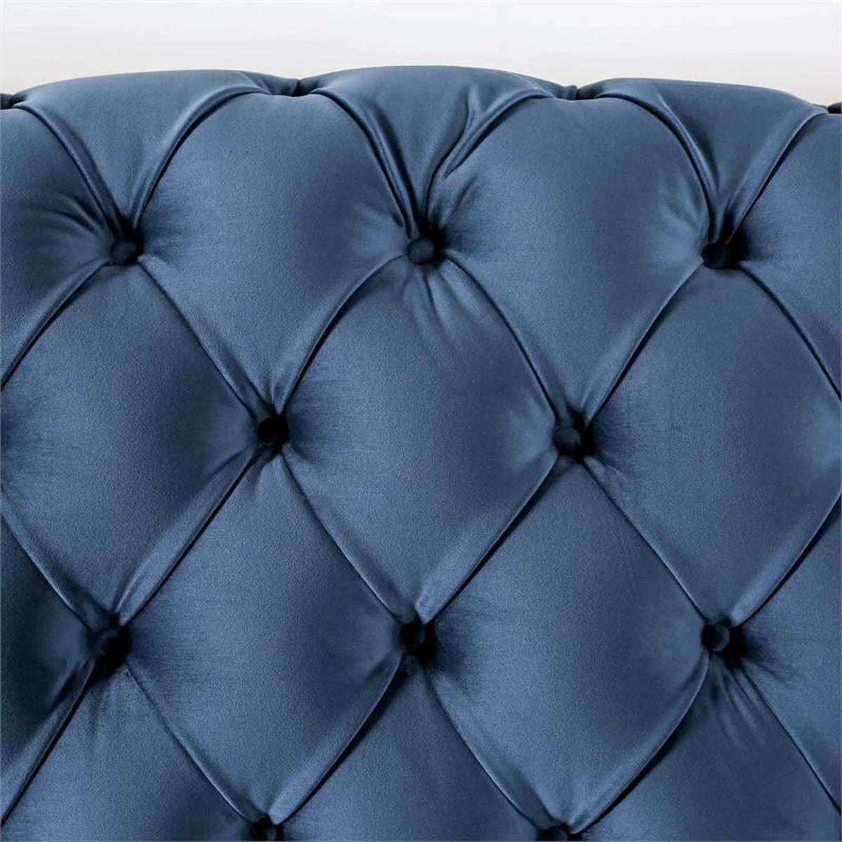 Blue Fabric Tufted 2-Piece Sofa Set X259