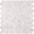 Honed Marble Mesh-Mounted Mosaic Tile H90788