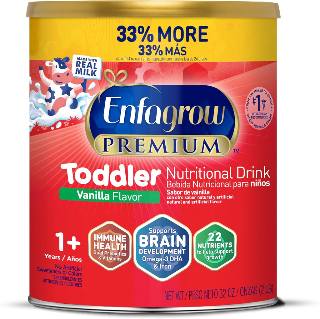 Natural Vanilla Flavor Toddler Nutritional Drink, Powder Can, 32 Oz C4892