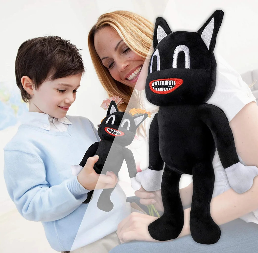 Black Cartoon Cat Plush Toy 9 Inches V5520