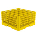 Yellow 16 Compartment Rack with 3 Extenders M7324