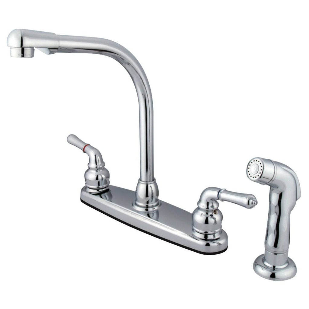 Oil Rubbed Bronze Centerset Kitchen Faucet with Sprayer T971