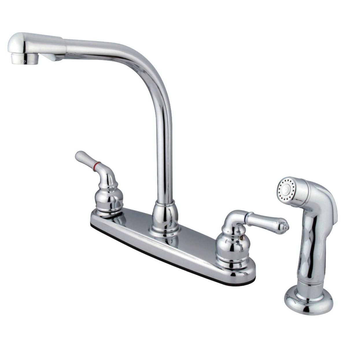 Oil Rubbed Bronze Centerset Kitchen Faucet with Sprayer T971