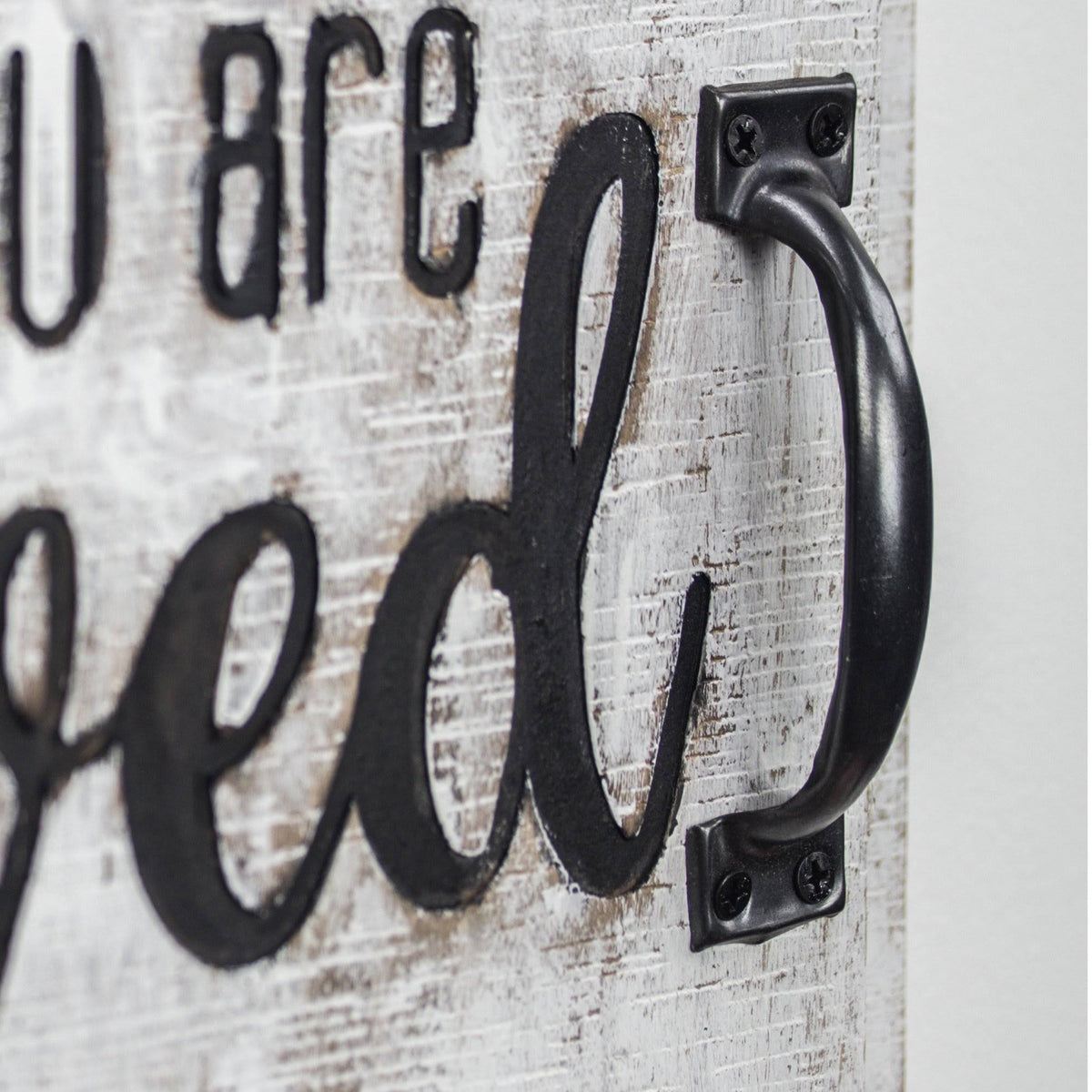 White Wall Mounted Chalkboard Message Board F952