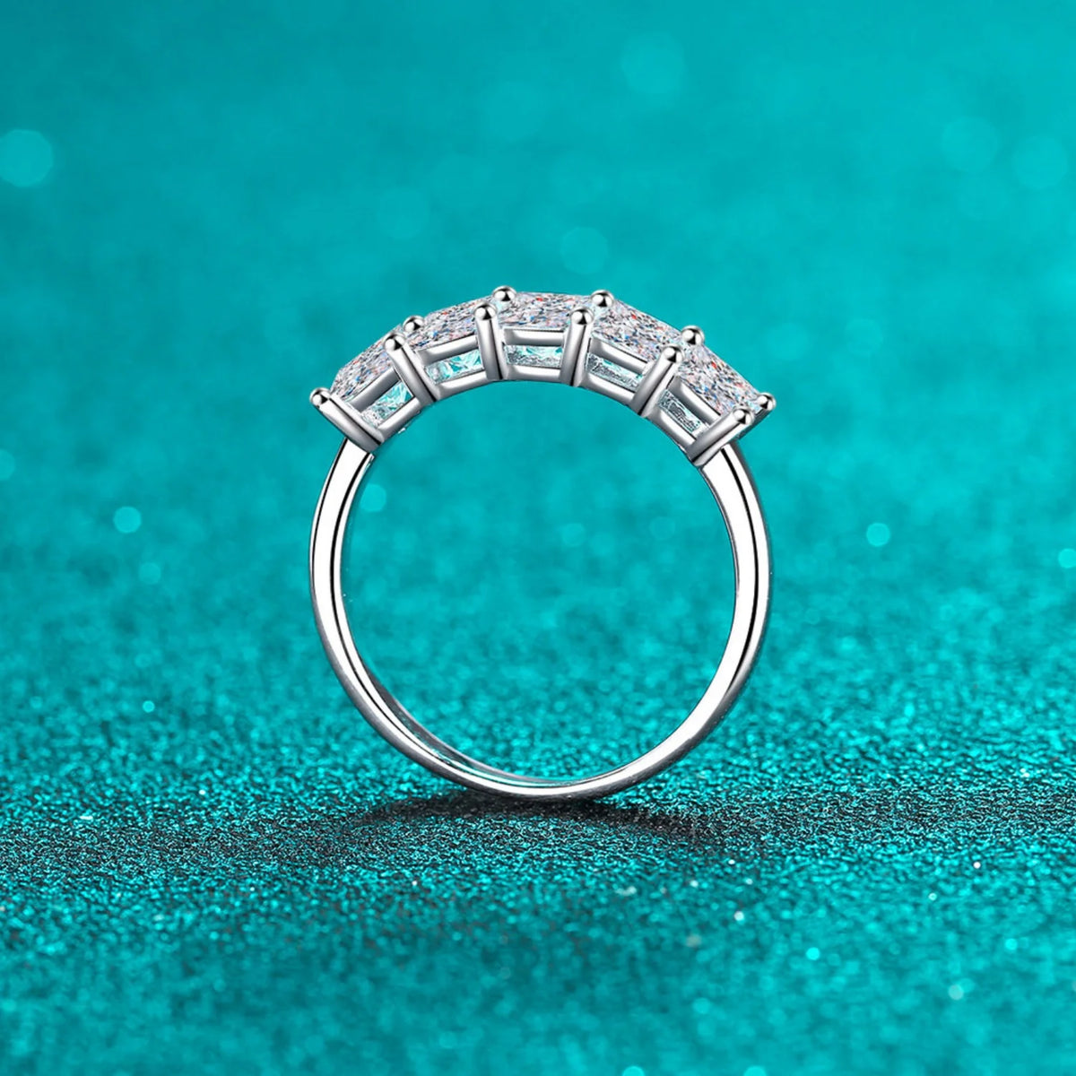 2ct Princess Cut Moissanite Engagement Ring, 925 Sterling Silver H42804