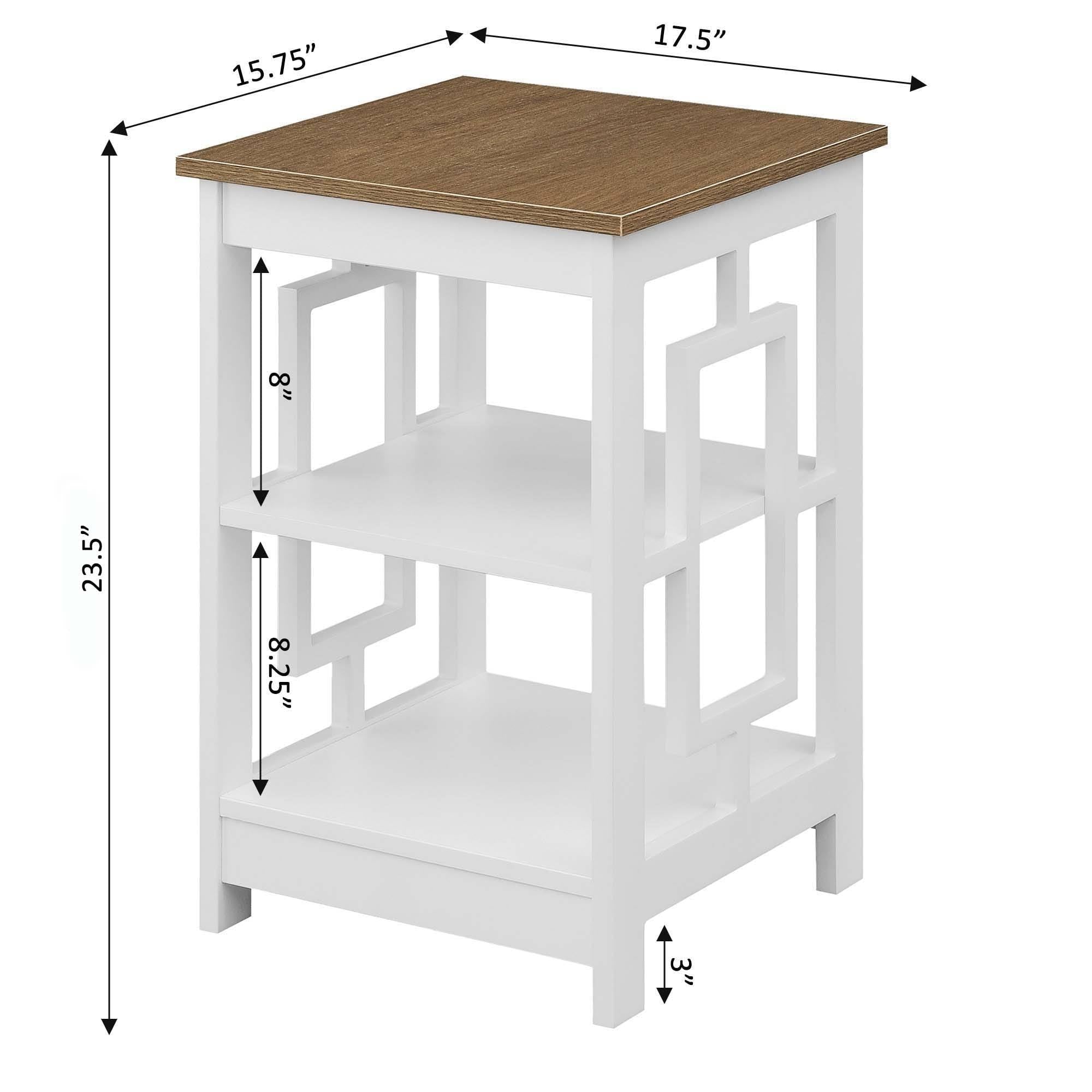 Black Square End Table O82286
