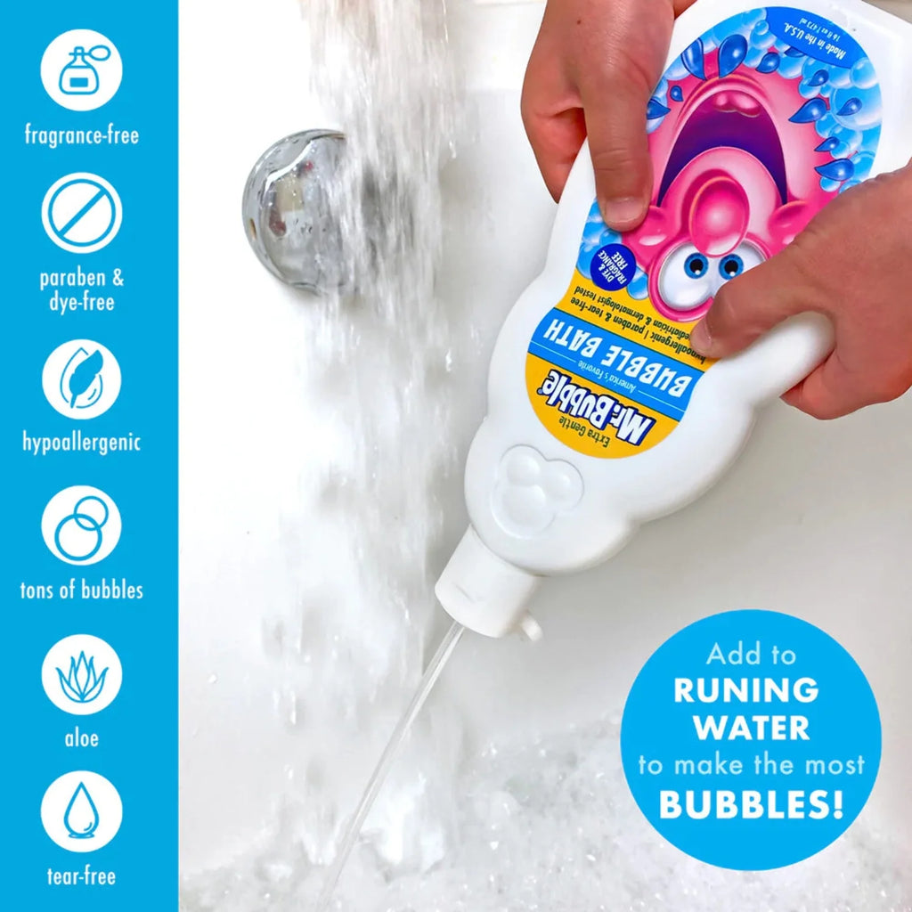 Extra Gentle Bubble Bath, Dye and Fragrance Free, 16 fl oz M5117