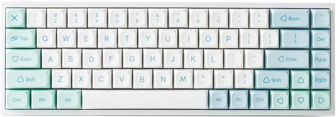 Hot Swappable Mechanical Keyboard 68-Key with Translucent ABS Keyboard Case, RGB Backlit J149325
