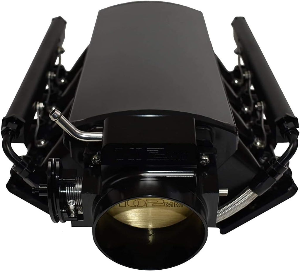 102mm Throttle Body Intake Manifold Black C7553