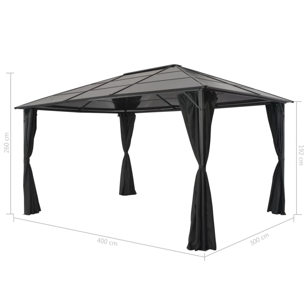 Party Tent Waterproof Tent With Canopy Curtain Pavilion Aluminum Shelter K65920
