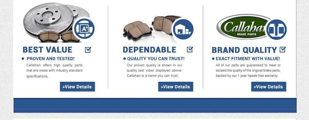 Premium OE Brake Disc Rotors and Metallic Brake Pads D4236