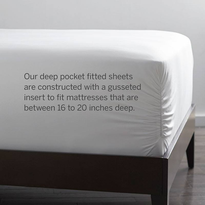 Midnight Blue Supima Cotton Sateen King Fitted Sheet N283