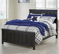 Black Twin Panel Headboard H482474