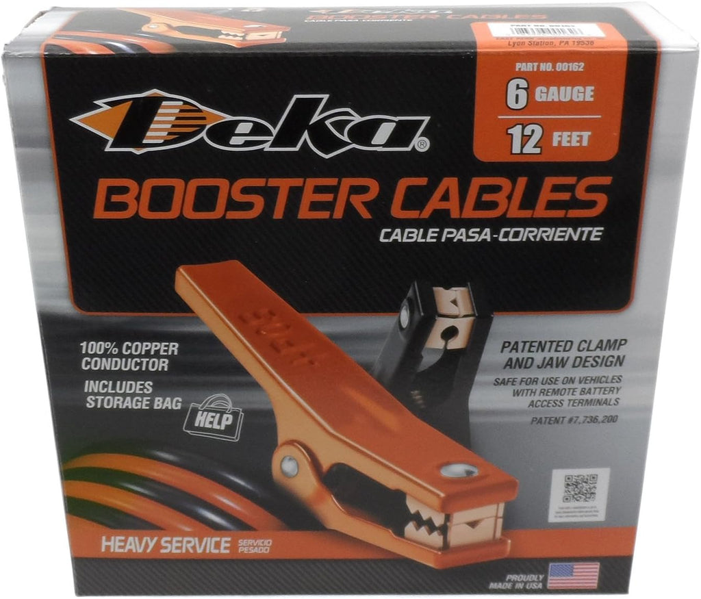 CABLE, BOOSTER DUAL 6 GA 12' BLK/ORG V474562