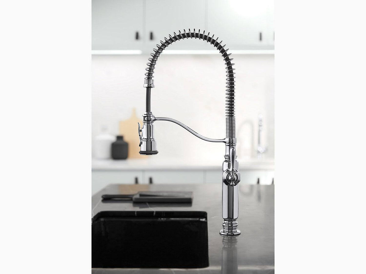 Vibrant Stainless Kitchen Sink Faucet D20727