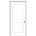 16x22x80x22 Solid Core Primed Molded 2-Panel Archtop Prehung Interior Door V9758