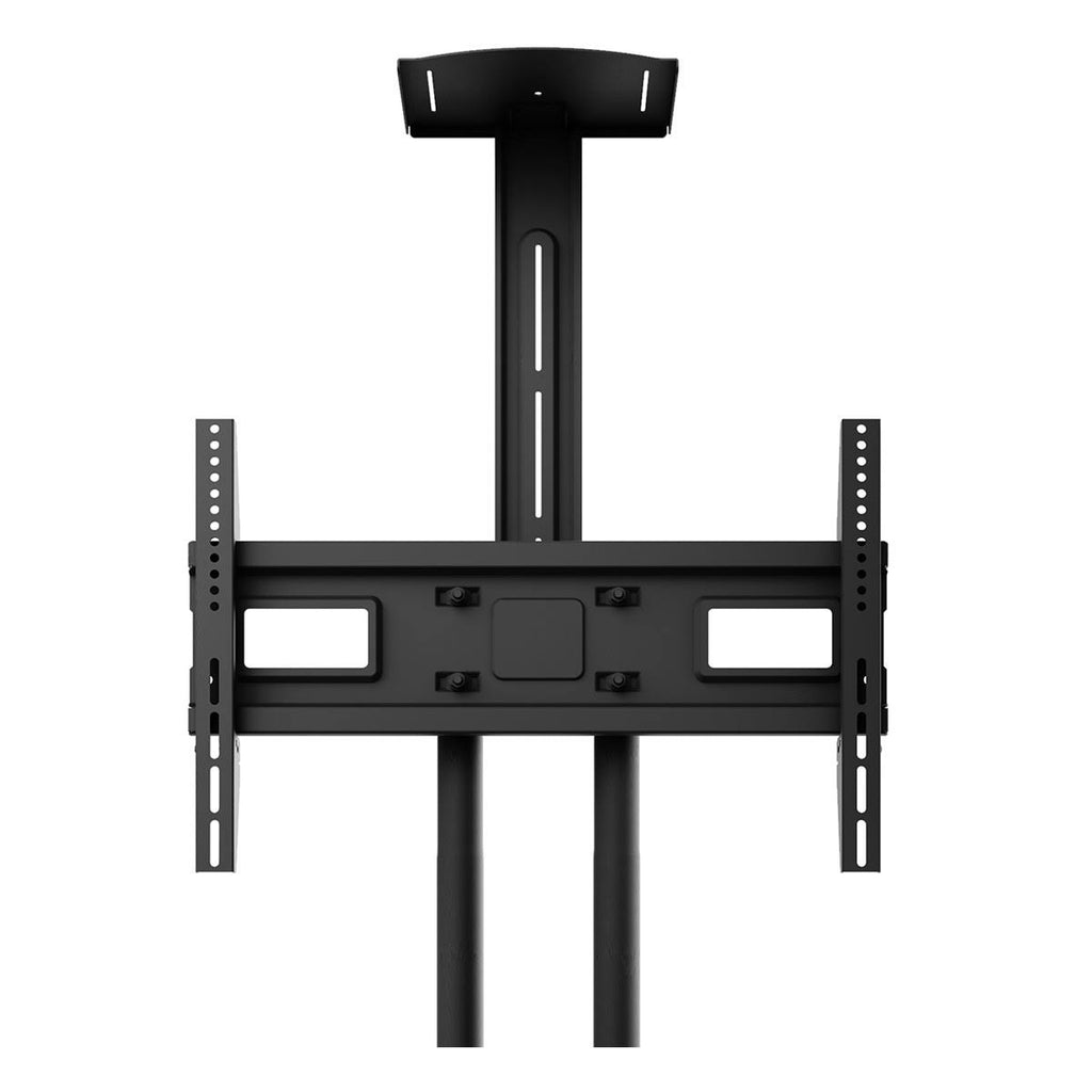 Black Mobile TV Mount with Two Adjustable Shelves C31417
