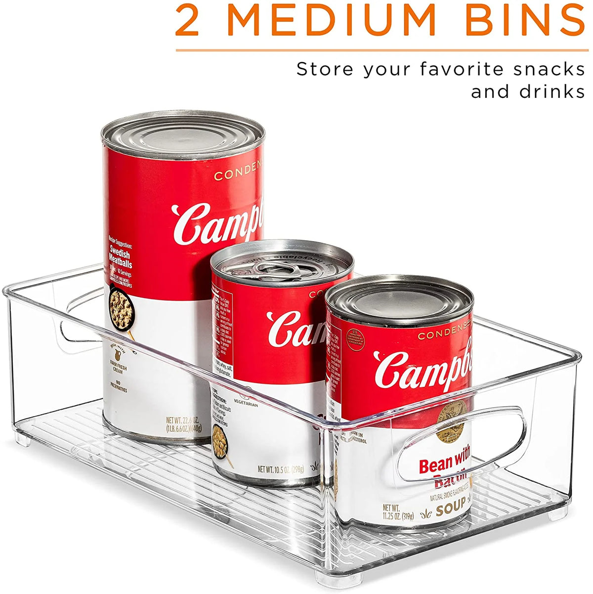 Set of 10 Kitchen Pantry Storage Bins X6770