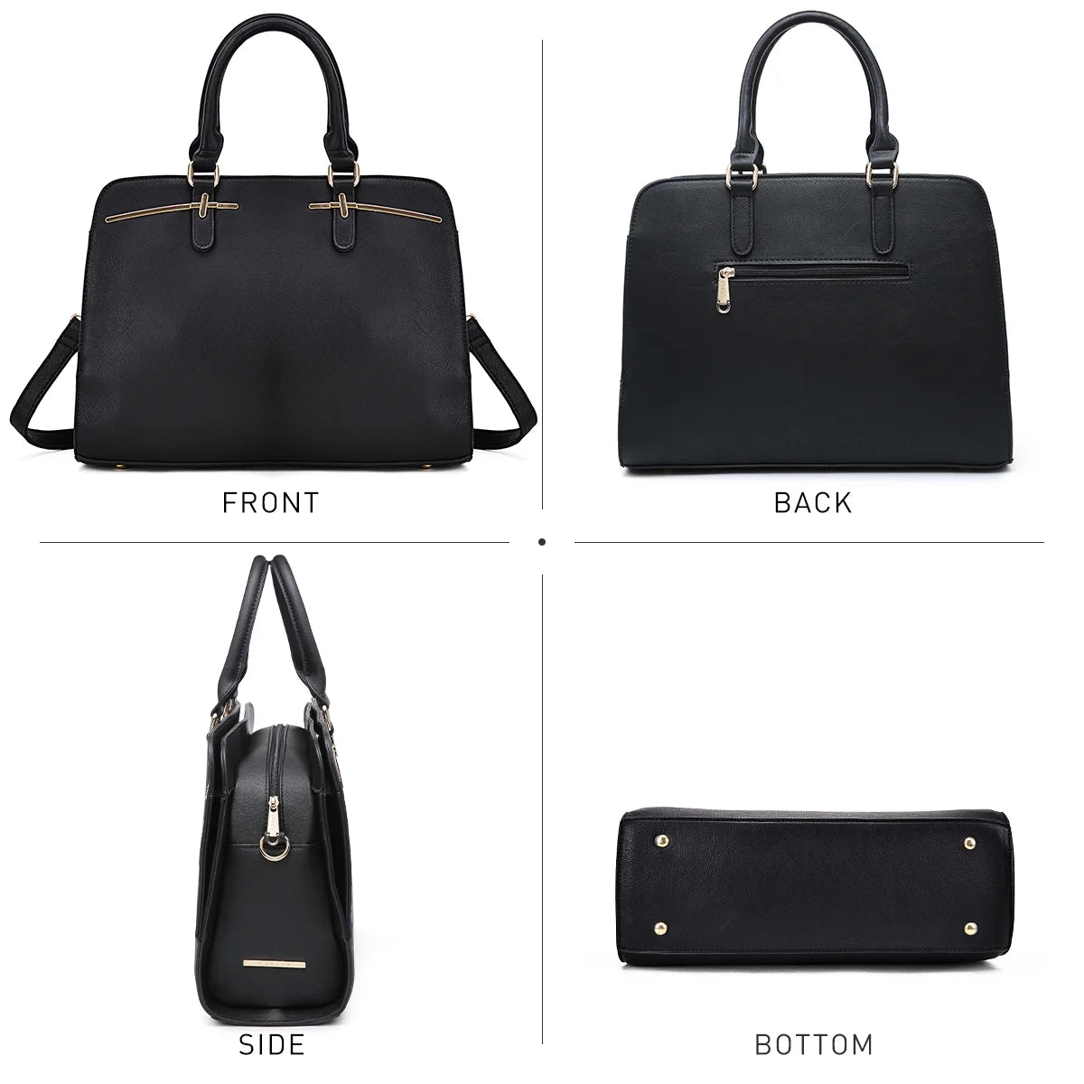 Women Satchel Handbags Shoulder Purses Totes Top Handle Bags With Matching Wallet N558