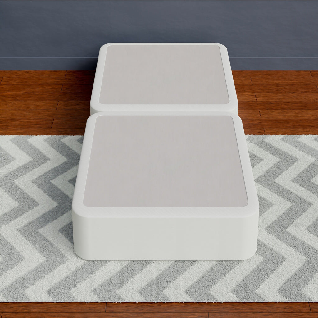 White Twin Low Profile Split Bed Foundation T37053