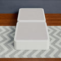 White Twin Low Profile Split Bed Foundation T37053