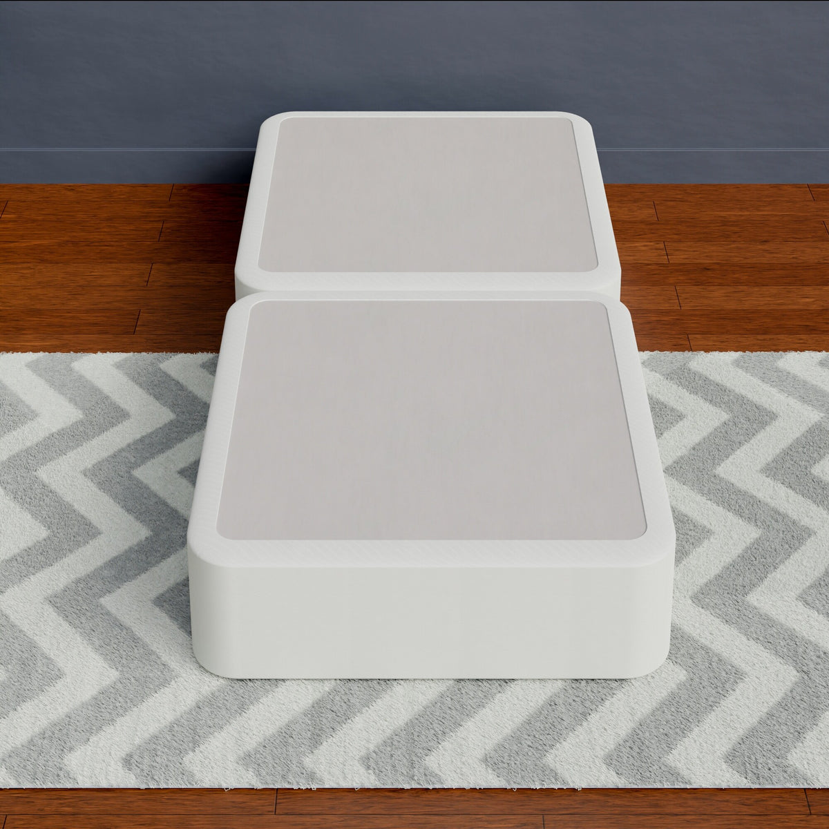 White Twin Low Profile Split Bed Foundation T37053