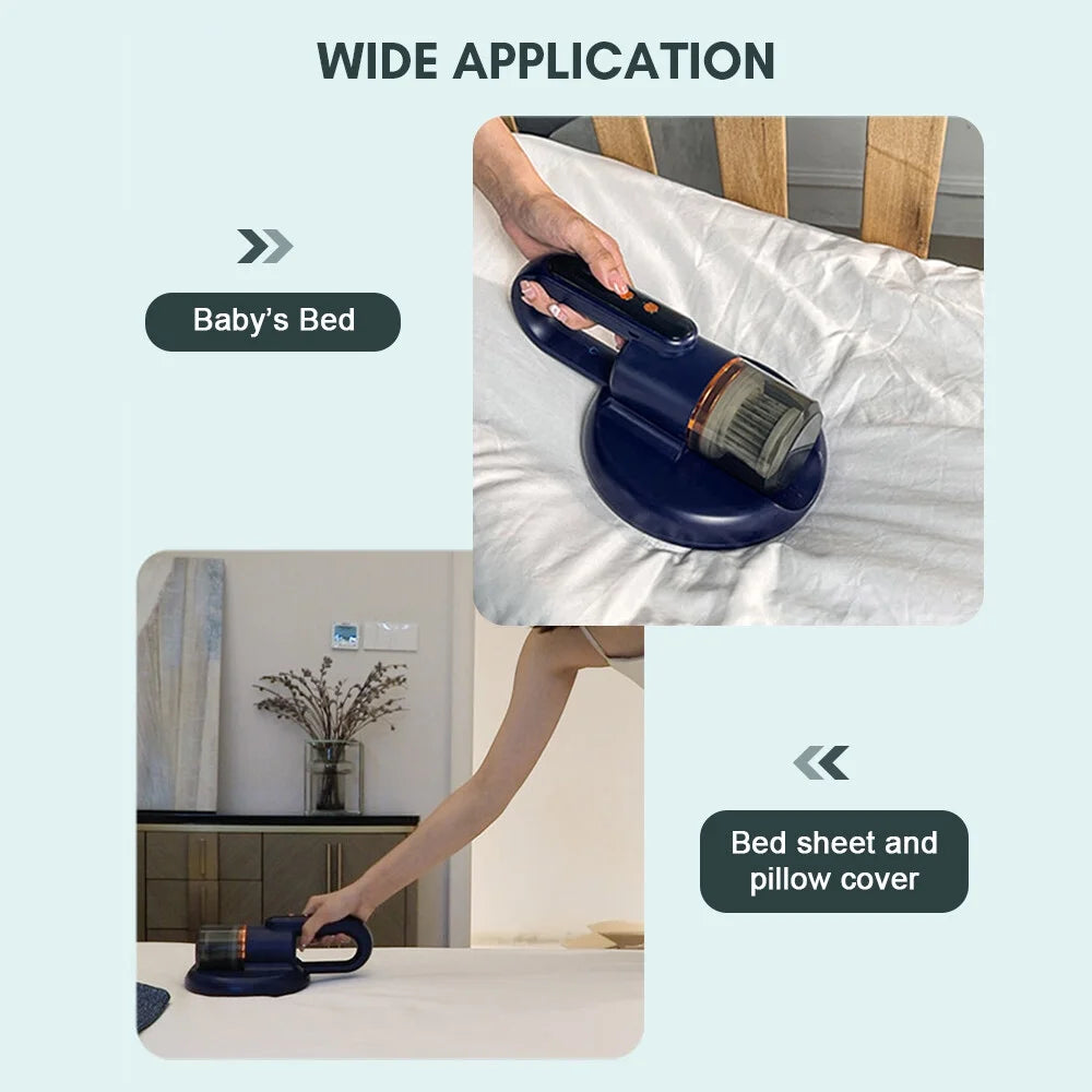 Wireless Mattress Vacuum Cleaner with HEPA Filtration and UV Lamp A61663
