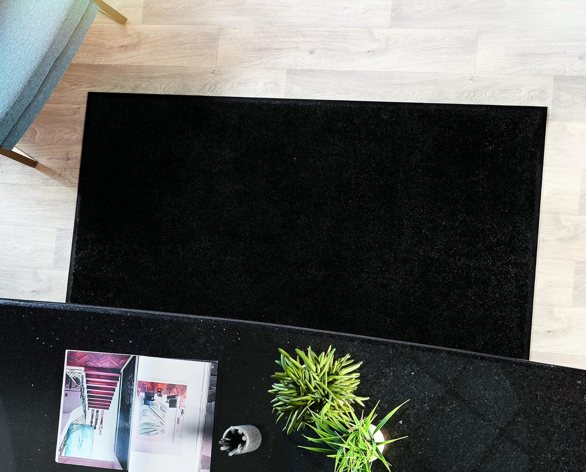 45 W x 95 L Navy Nylon Entrance Floor Mat with Rubber Backing N538481