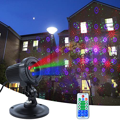 Outdoor Garden Laser Lights Projector with Moving RGB H889651