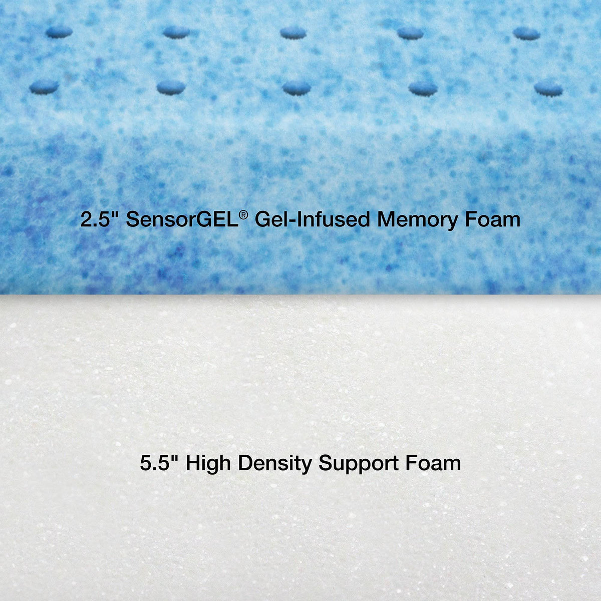 Twin XL Gel-Infused Memory Foam Mattress-in-a-Box J805