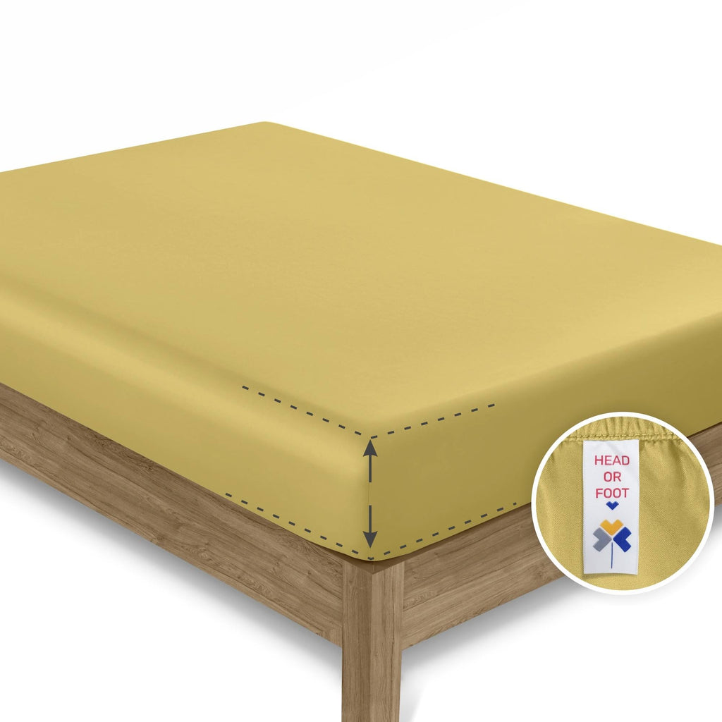Queen Fitted Sheet, 100% Cotton Sateen X963579