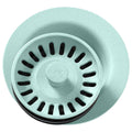 Mint Creme Polymer Disposer Flange with Removable Basket Strainer and Rubber Stopper I764973