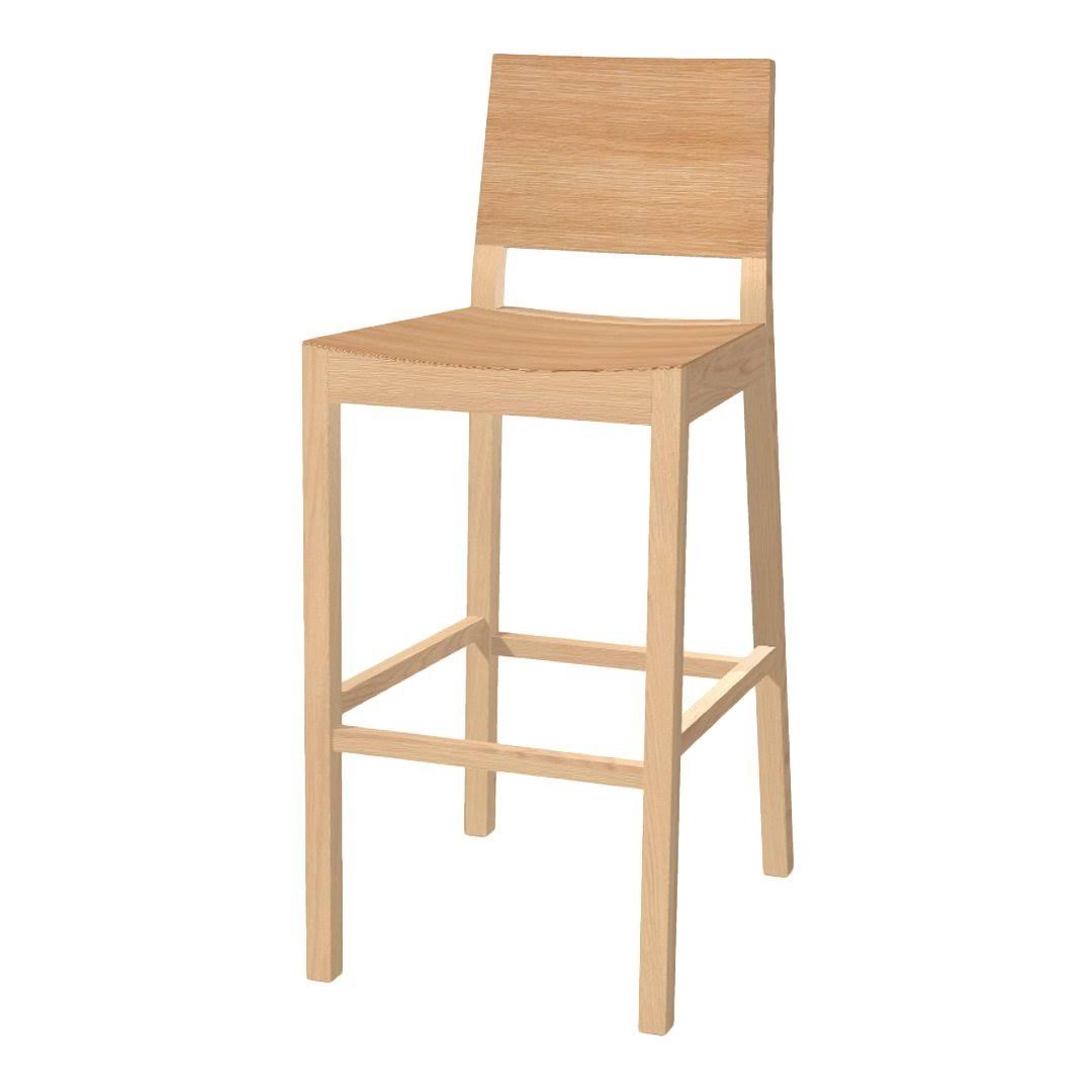 Oak Frame Barstool D75449