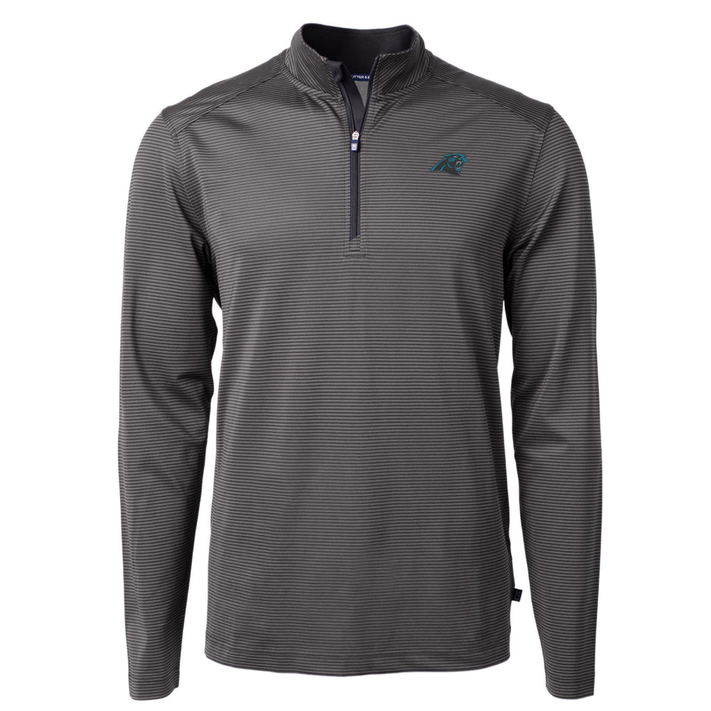 Men's Black Gray Recycled Quarter-Zip Pullover Top S726873