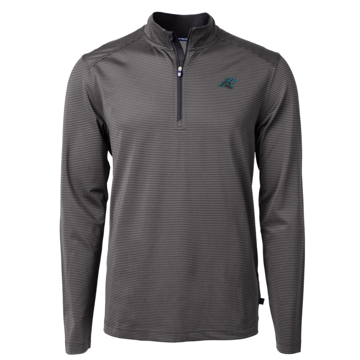 Men's Black Gray Recycled Quarter-Zip Pullover Top S726873
