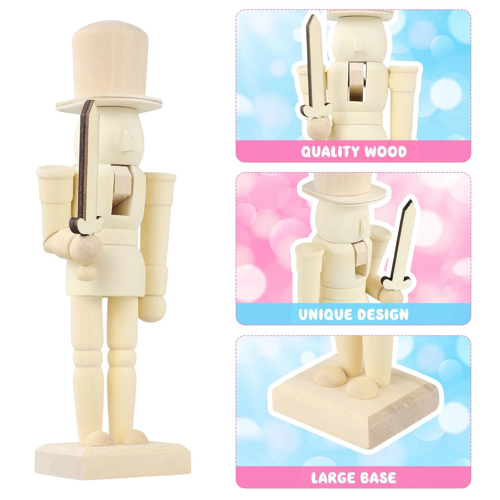 Unfinished Wooden Nutcracker Doll P5184
