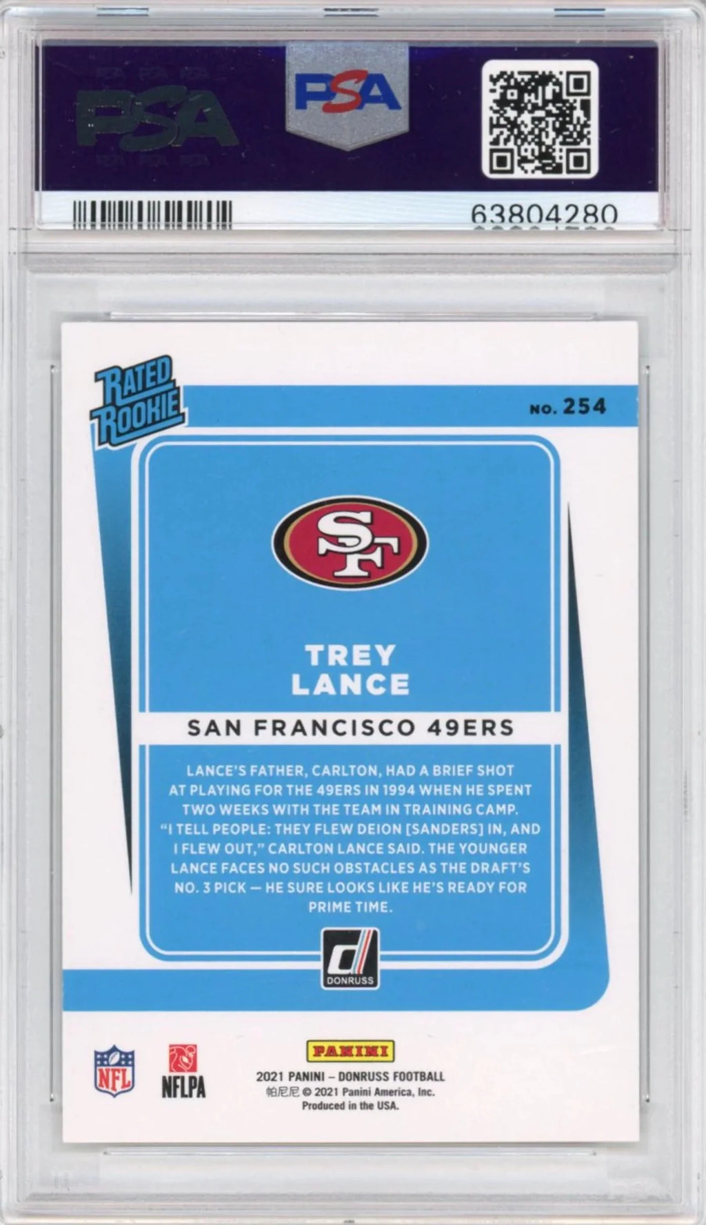 PSA 10 Rated Rookie Football Card W702007